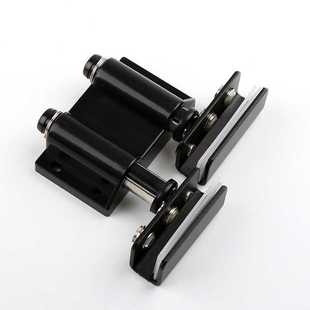 新款直销玻璃门转轴柜门铰链 展示柜弹簧磁碰单碰双碰 不锈钢黑色