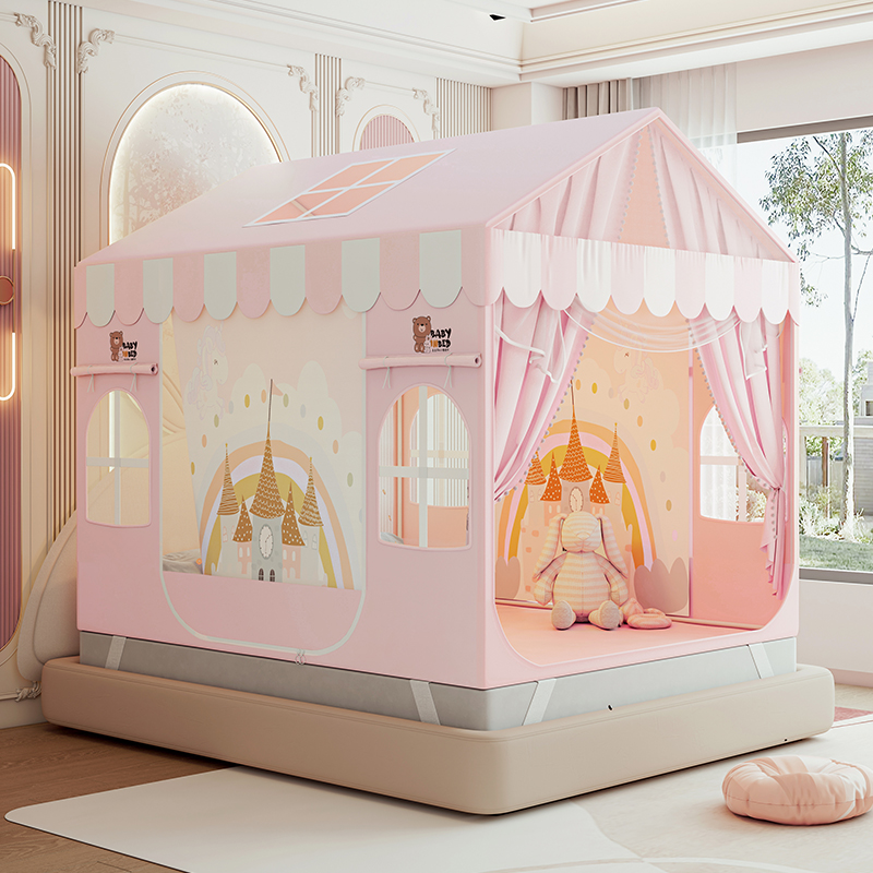 A类公主风防摔蚊帐可替换全底