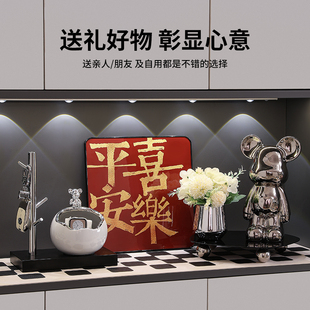 暴力熊玄关摆件客厅入户门鞋柜电视柜装饰品轻奢仿真盆栽绿植摆设