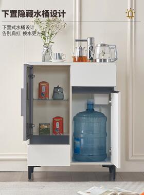 茶实木吧机用全27164自端动现代高智能台式桌面一体饮水机家餐边