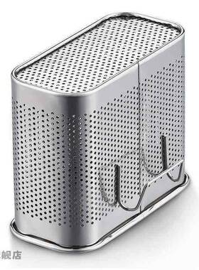 304锈钢筷筒厨房挂式筷子笼方沥水形架防霉沥水筒家子不用收21149