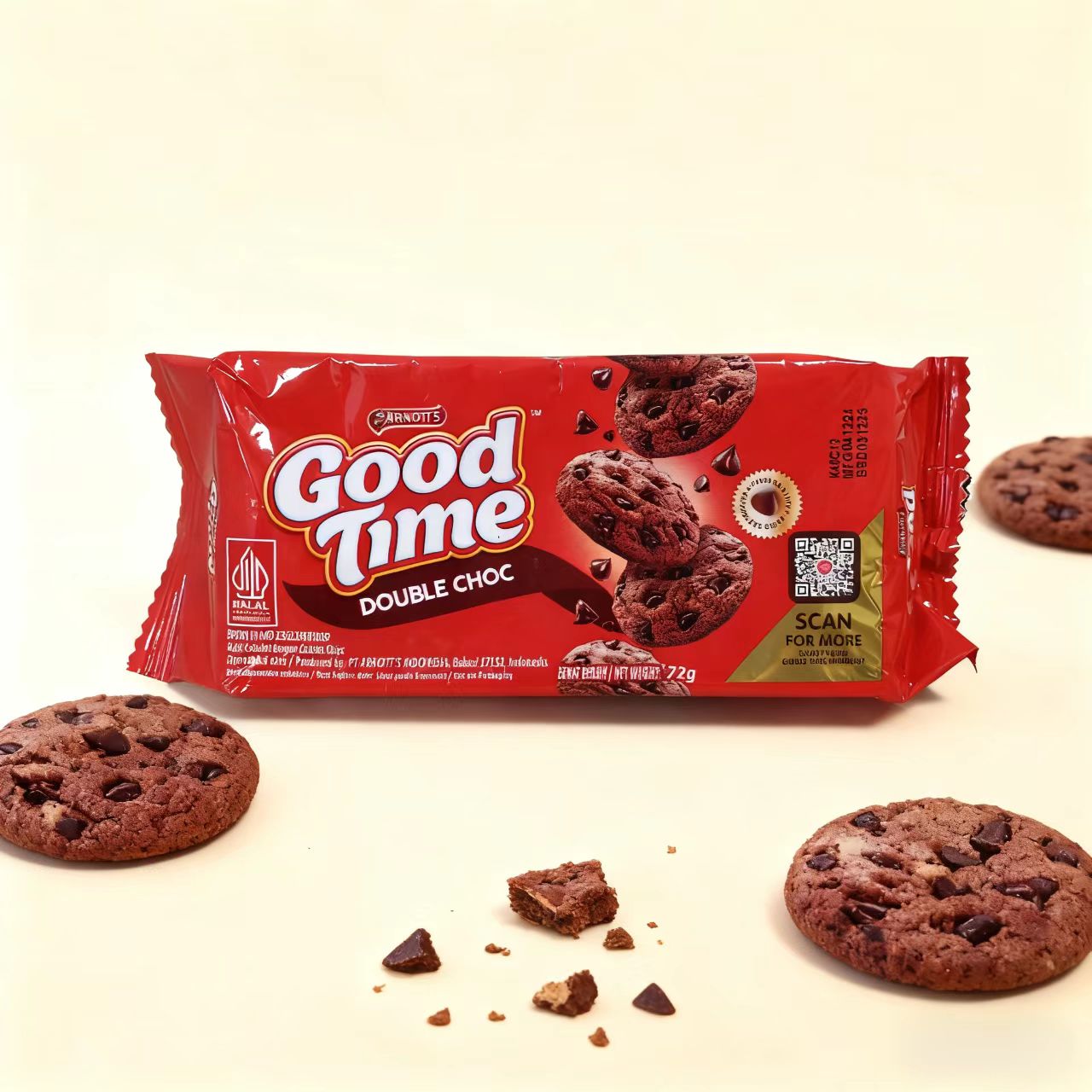 【限用日期2025.12.3】临期特价 印度尼西亚进口巧克力味曲奇饼干