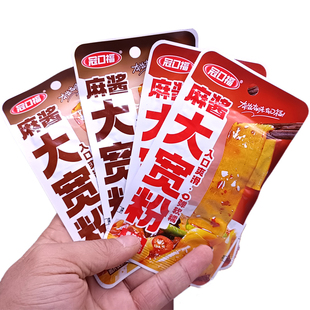 冠口福大宽粉小包麻酱味流汁宽粉吸汁香辣粉皮袋装开袋即食米粉