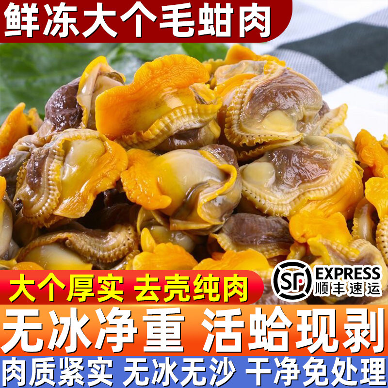 新鲜速冻去壳特大毛蚶肉顺丰