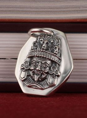 925银扎基拉姆吊坠男女款复古民族风佛牌财神轻奢ins小众设计项链