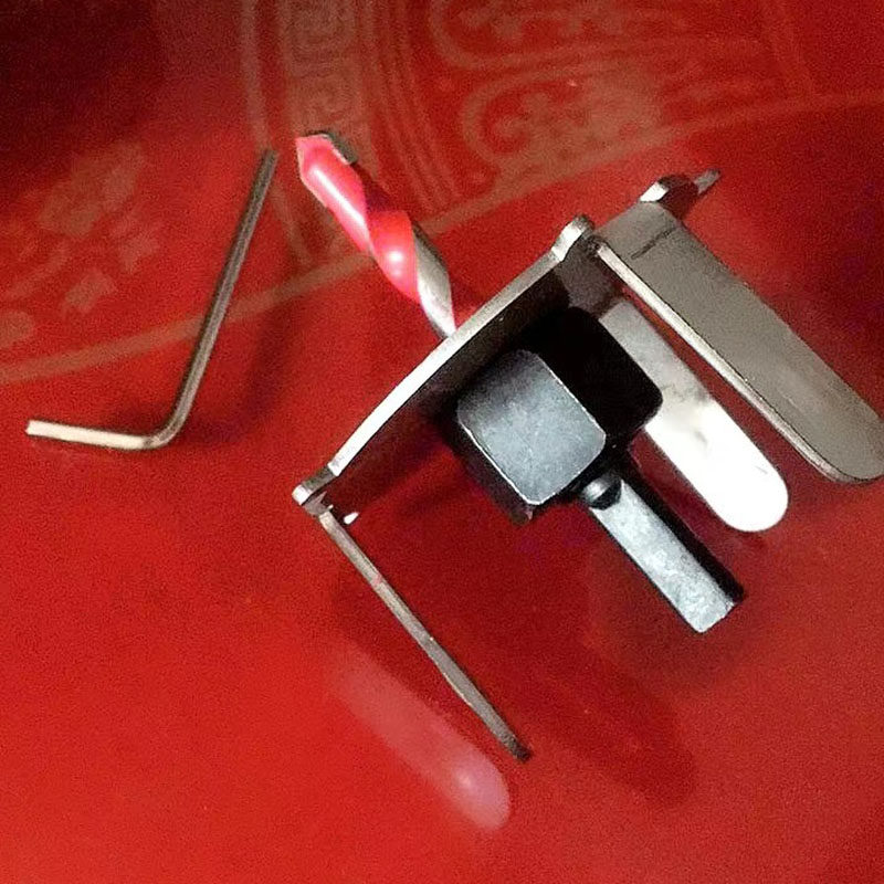 水钻固定神器油烟机快速定点器定位打孔固定器打空调孔神器不锈钢