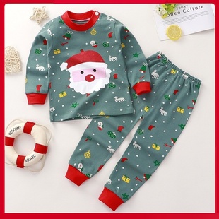 男童全棉保暖婴儿童装 品牌清仓儿童内衣套装 女童宝宝纯棉秋衣秋裤