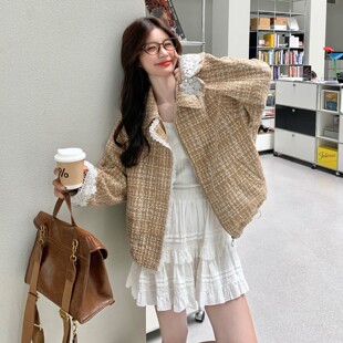 w395 口短外套夹克2c298 p165k248 小香蕾丝拼接袖 新