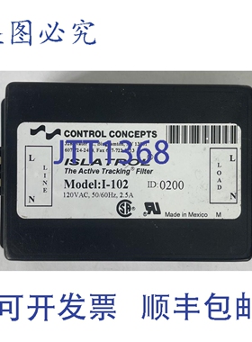 原装供应控制CONCEPT I-102 ISLATROL 滤波器 120VAC 2.5A