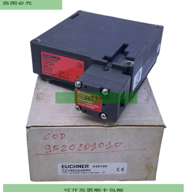 Euchner TZ1RE024SR6 安全开关 046190 TZ 连接器 SR6 电/直流 24