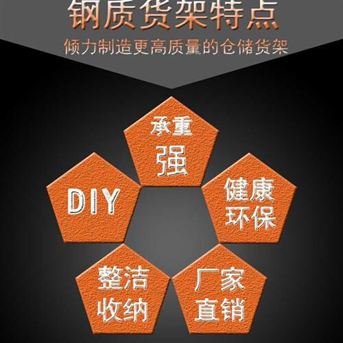 家用角钢仓储货架展示阳台厨房多层置物架仓库储物超市铁架子包邮