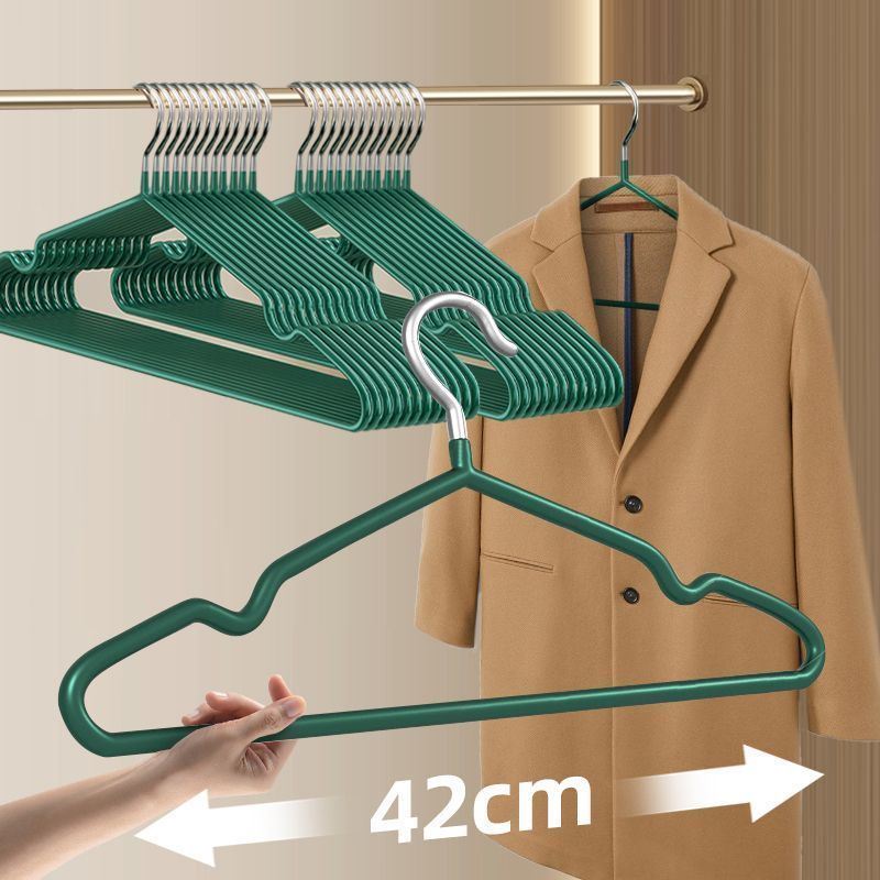 衣架家用挂衣100个衣服挂架不锈钢无痕防滑防肩角晾衣架衣服撑子