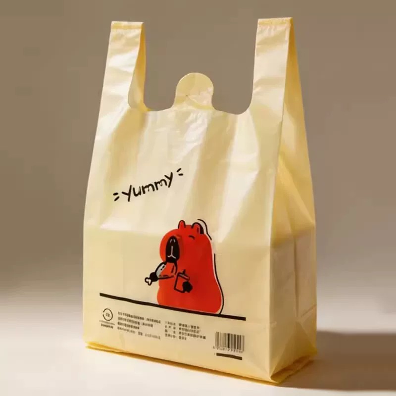全新料可爱小熊垃圾袋卡通塑料手提袋背心食品打包袋图案清晰