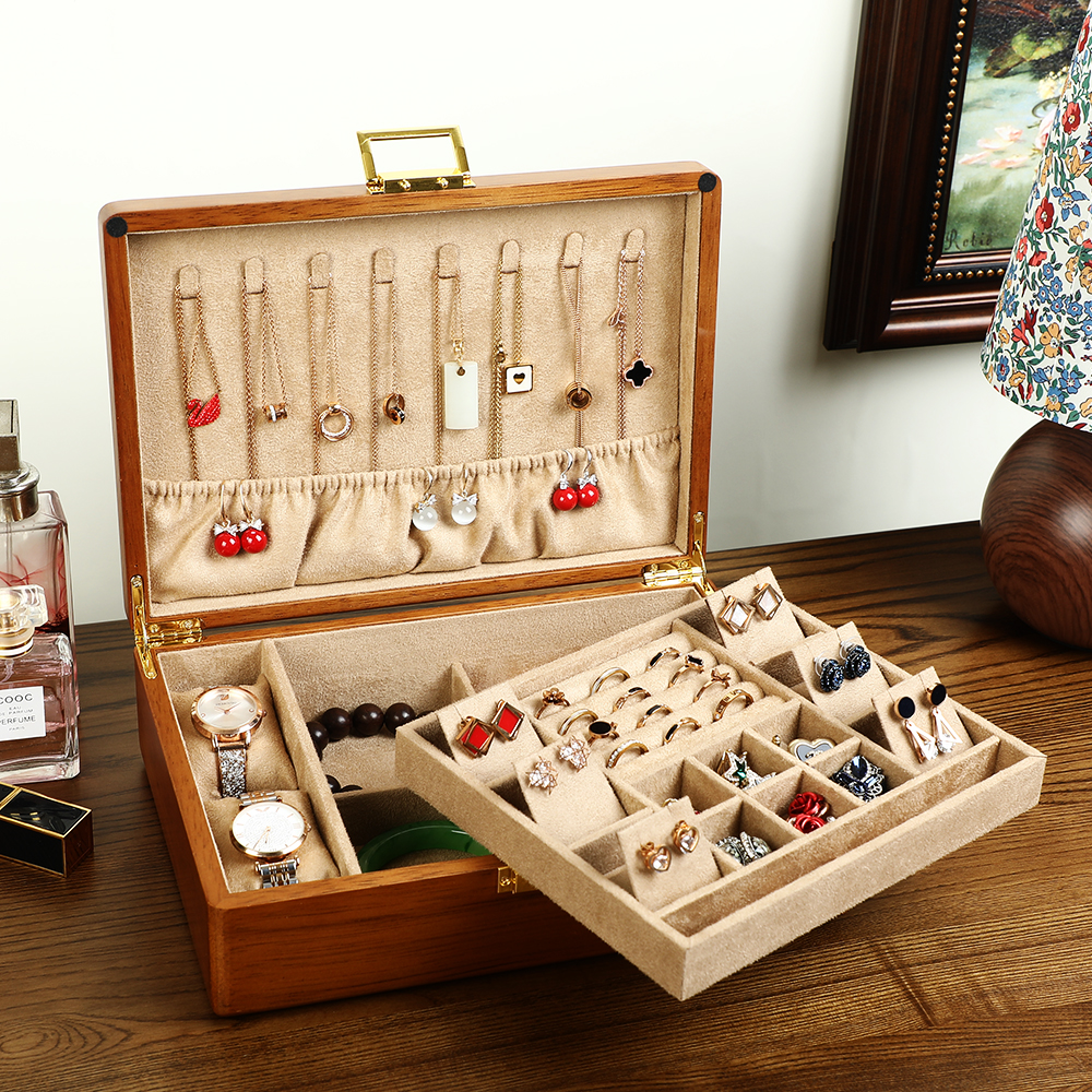 匠功夫多功能首飾盒帶鎖