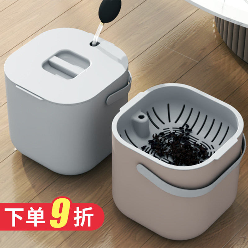 茶水桶废水桶干湿分离茶水垃圾桶茶渣桶倒茶叶渣桶家用大容量茶桶