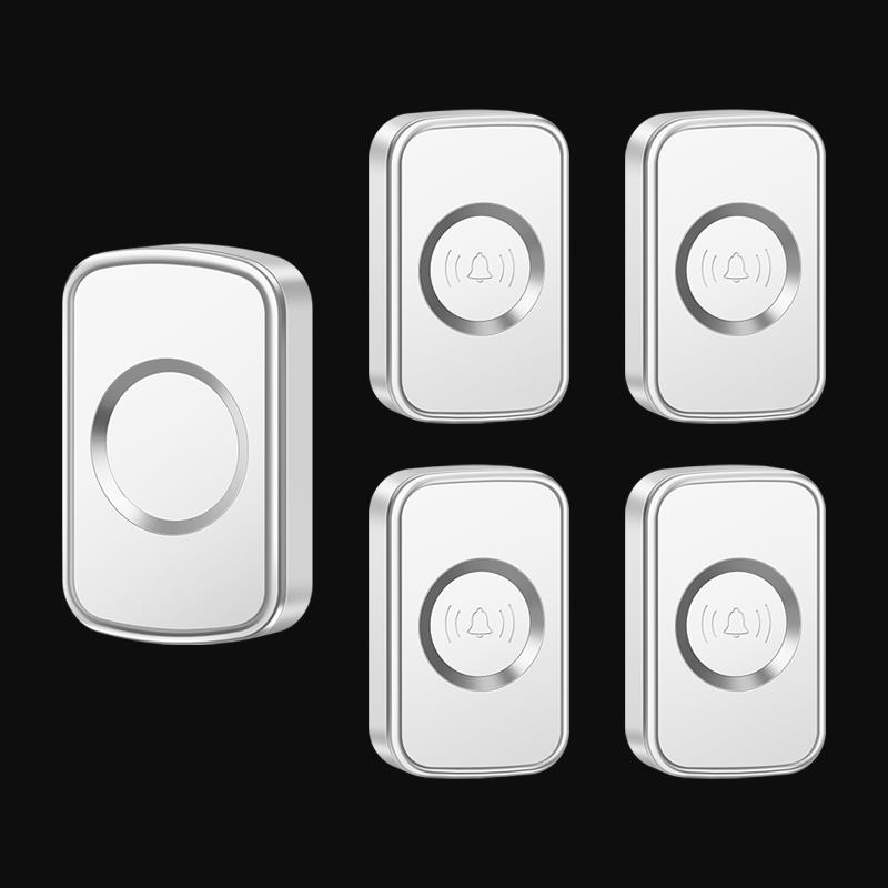 门铃家用无线 缐远距离防水铃铛智选电子遥控四拖一呼叫器