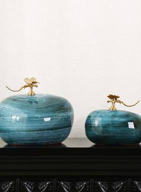 新中式禅意摆件装饰品客厅玄关办公室酒店博古架样板间装饰摆设