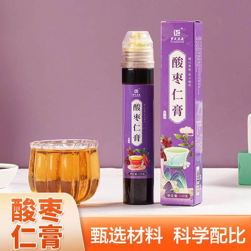 酸枣仁膏130g茯苓百合桑葚睡眠安神冲泡茶汤传统手工熬制养生膏