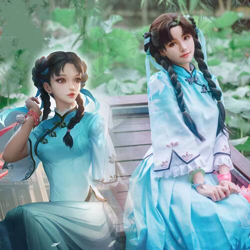 王者荣耀西施cos服诗语江南民国风少女cosplay全套服装女古风汉服