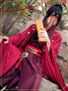 铜钱面罩诡异道仙李火旺cosplay半遮面坐忘道古风诡异面具cos面罩