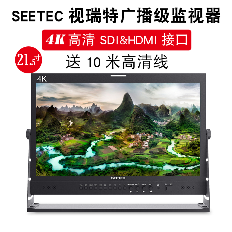 Профессиональный монитор для режиссуры Seetec Vision Ryte 21.5-дюймов, HD монитор для камеры SLR 4K, интерфейсы HDMI/SDI, экран для живой съемки