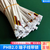 直销3P单头PHB2.0端子线带锁扣套管镀锡铜UL1430辐照线电源延长线