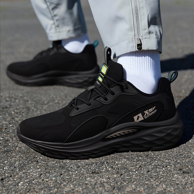 特步凌风2.0黑武士休闲鞋男鞋春季运动鞋减震跑步鞋旅游鞋户外鞋