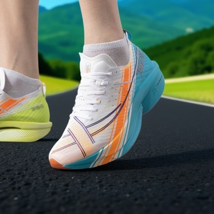 男鞋 马拉松碳板跑鞋 网面透气运动鞋 新款 冬季 特步160X6.0pro跑步鞋