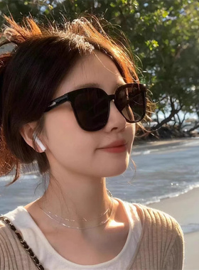 防晒2025新款大脸显瘦GM黑色偏光