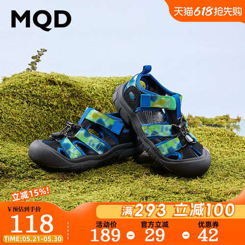MQD马骑顿夏款拼色软底运动凉鞋