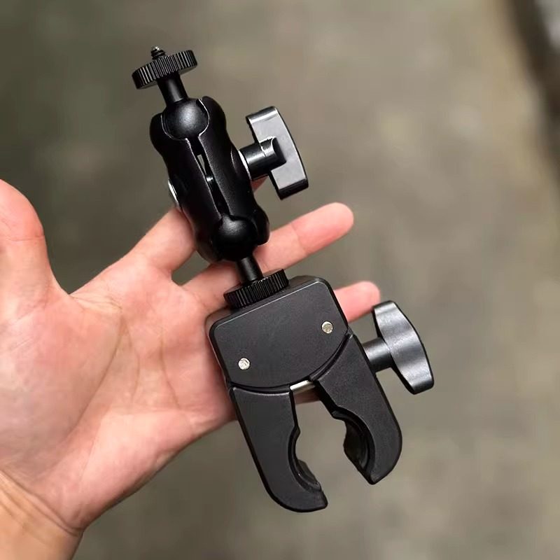 摩托车运动相机360x3支架骑行手机夹GoPro录制支架自行车把手支架