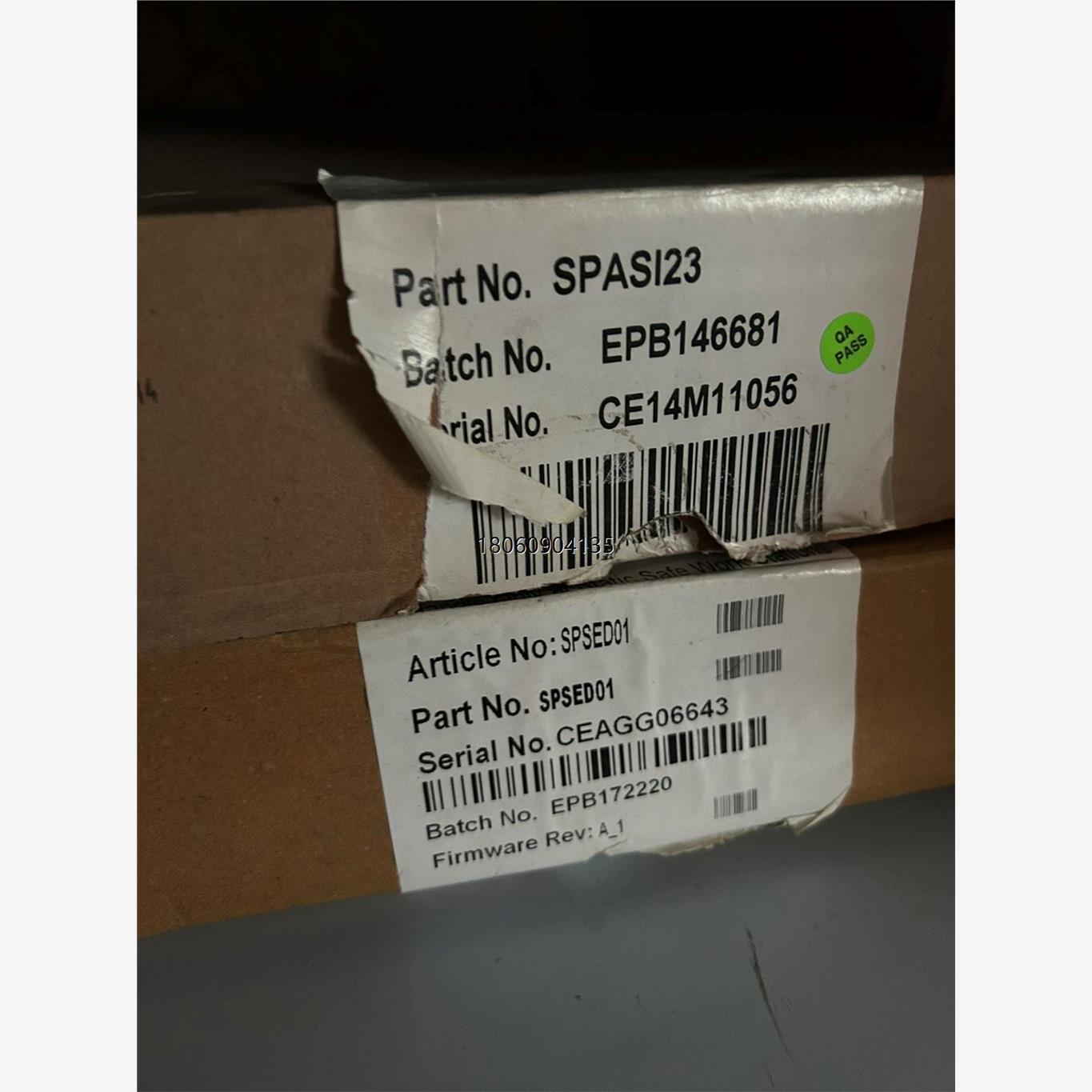全新ABB卡件SPASI23SPAS