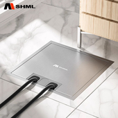 地板插座 纯平地插座隐形不锈钢嵌入式 MSHML130开 启式