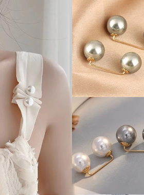 领口防走光胸针扣腰围改小神器裤腰调节裙子收腰珍珠别针固定衣服