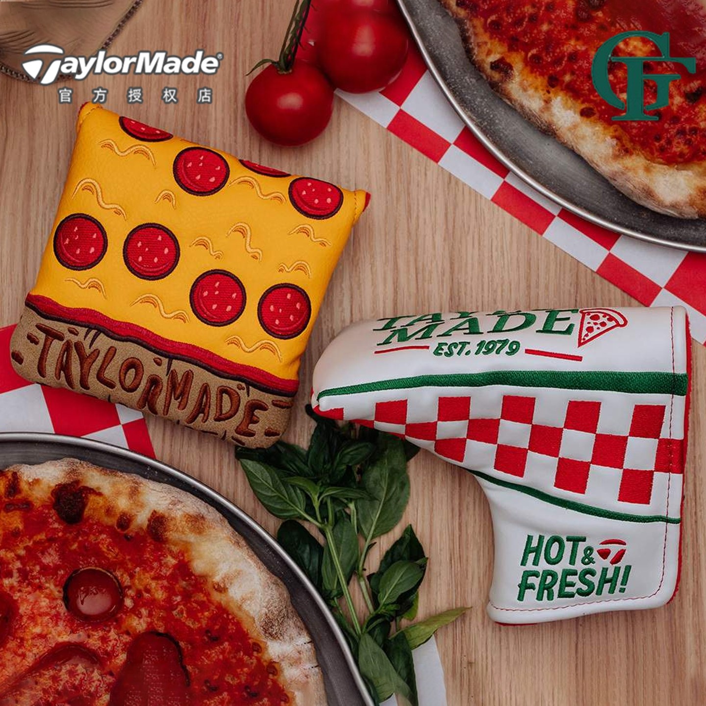 新款Taylormade泰勒梅高尔夫推杆套Pizza披萨蜘蛛推杆套