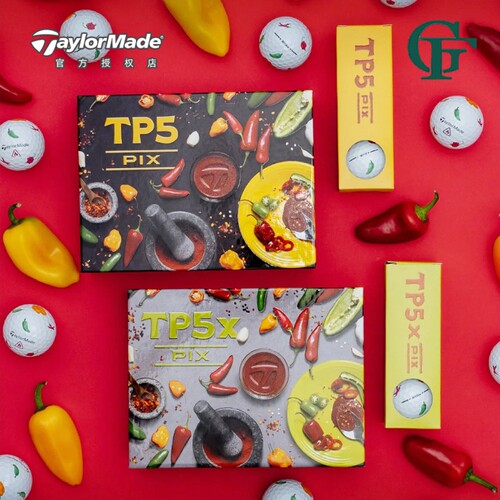 Taylormade泰勒梅新款辣椒主题Peppers高尔夫球TP5/TP5x五层球
