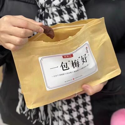 牧果人一包梅好500g混合果干酸甜一袋梅子蜜饯点心软糯水果干制品