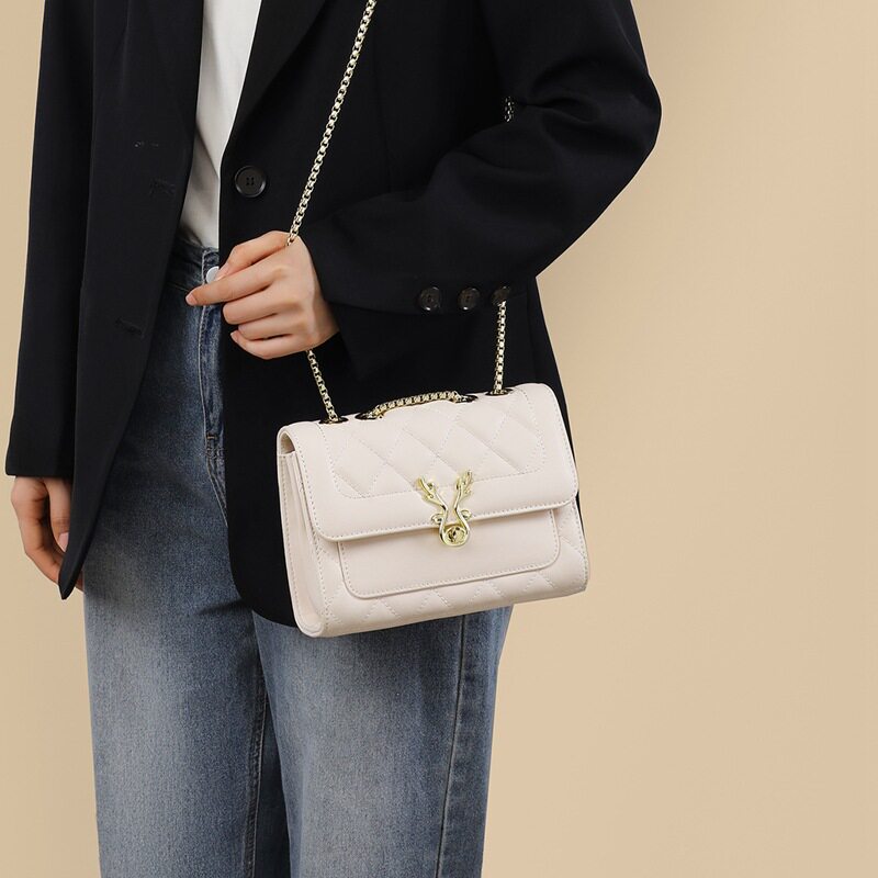 2026新款女包小方包单肩斜挎手机包时尚链条包高级感简约韩版小众