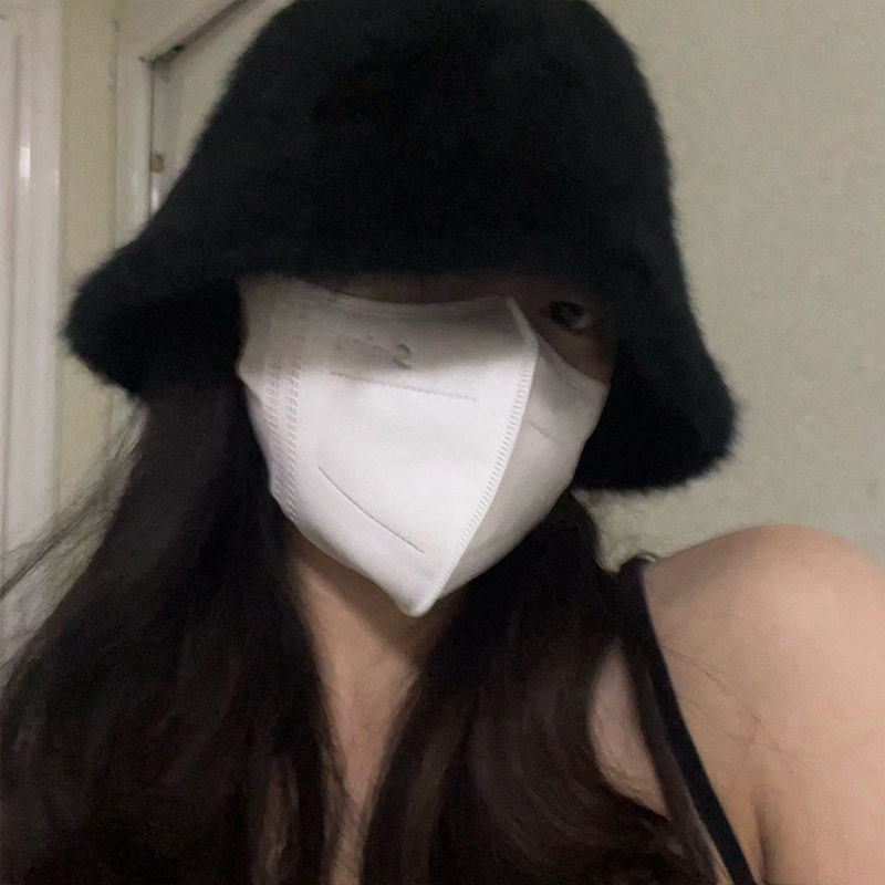 渔夫帽防风帽子女盆帽冬天冬季素颜帽防冻帽防寒保暖帽网红帽韩版