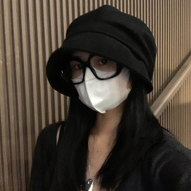 贝雷帽渔夫帽冬季帽子中年冬季鸭舌帽ins棒球帽欧美风百搭女黑色
