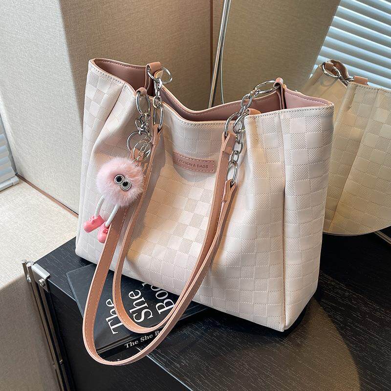 单肩包斜挎包女包包小众爆款2026新款托特包大容量韩系早八通勤包