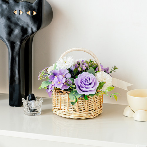 RoomTour仿真花客厅摆设花干花