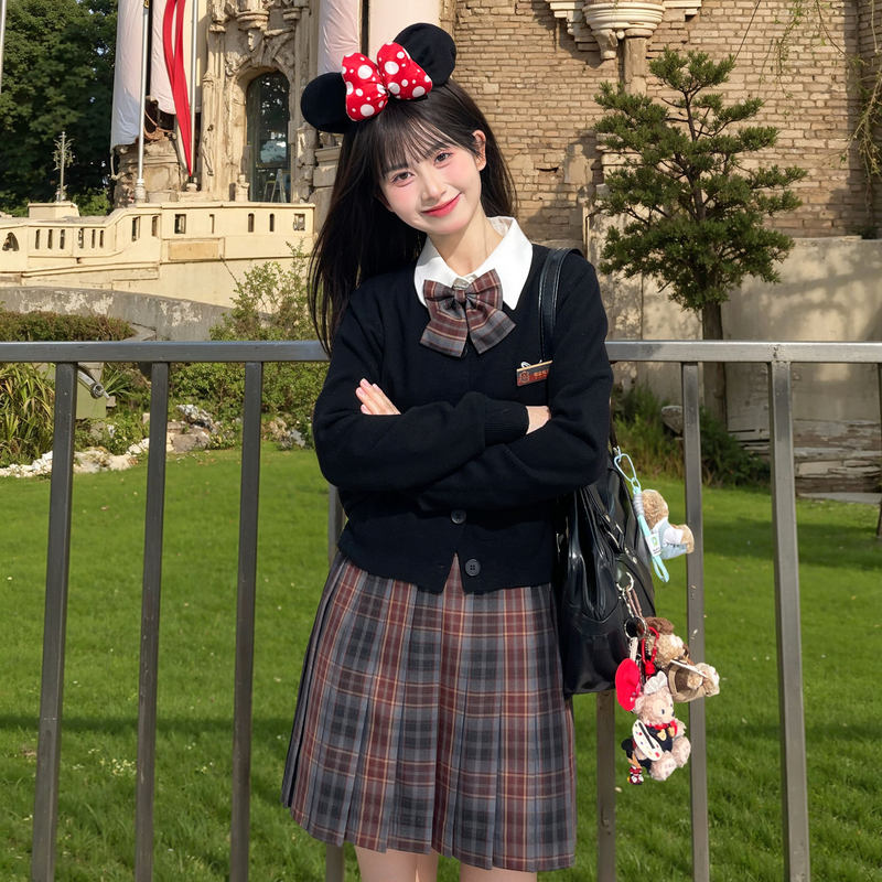 森女部落原创JK裙正统格裙英伦学院风短裙学生百褶裙新款女裙