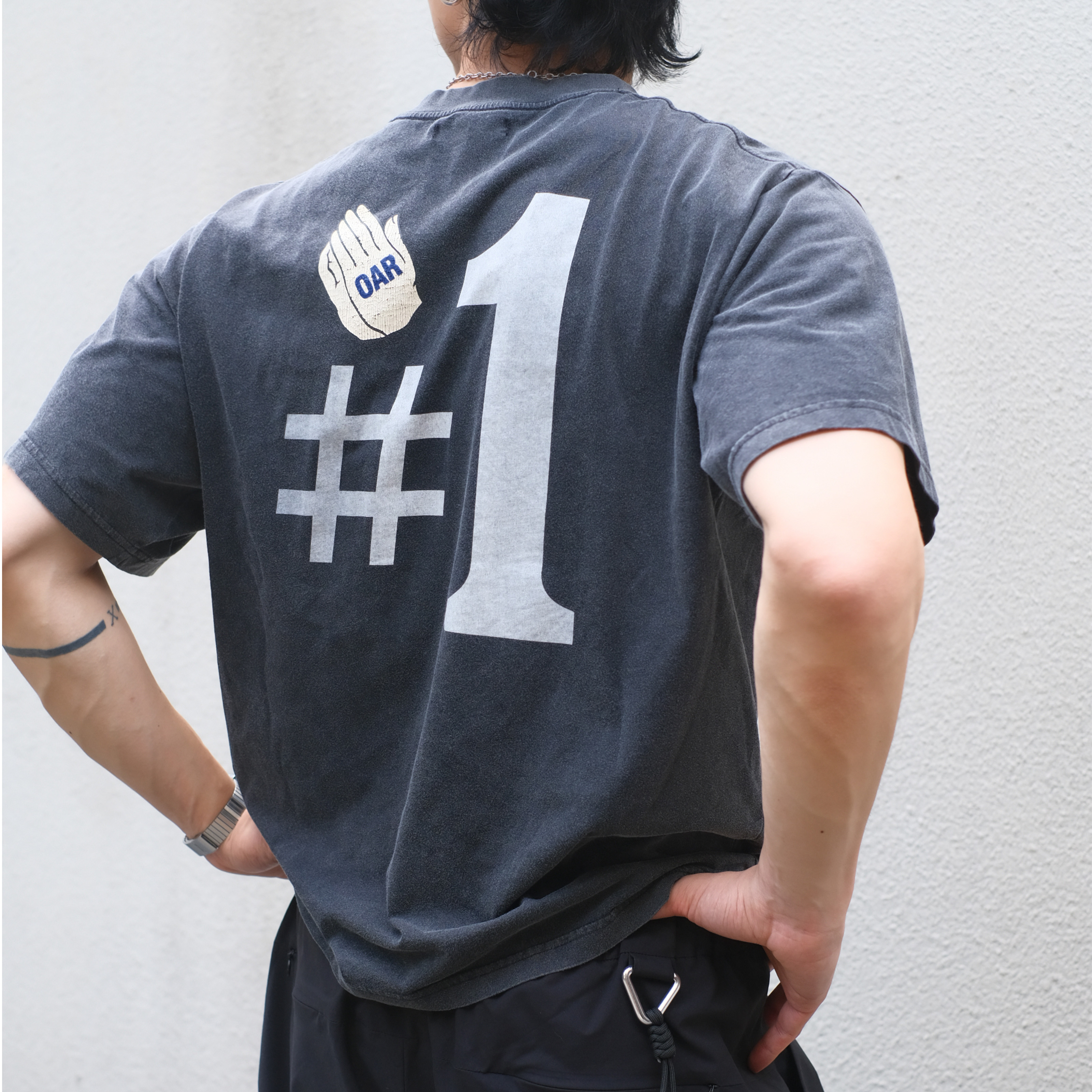 oarism重洗裂纹#1印花T恤