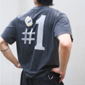 25SS 重洗裂纹 1印花T恤新品 oarism 男水洗短宽纯棉休闲做旧短袖