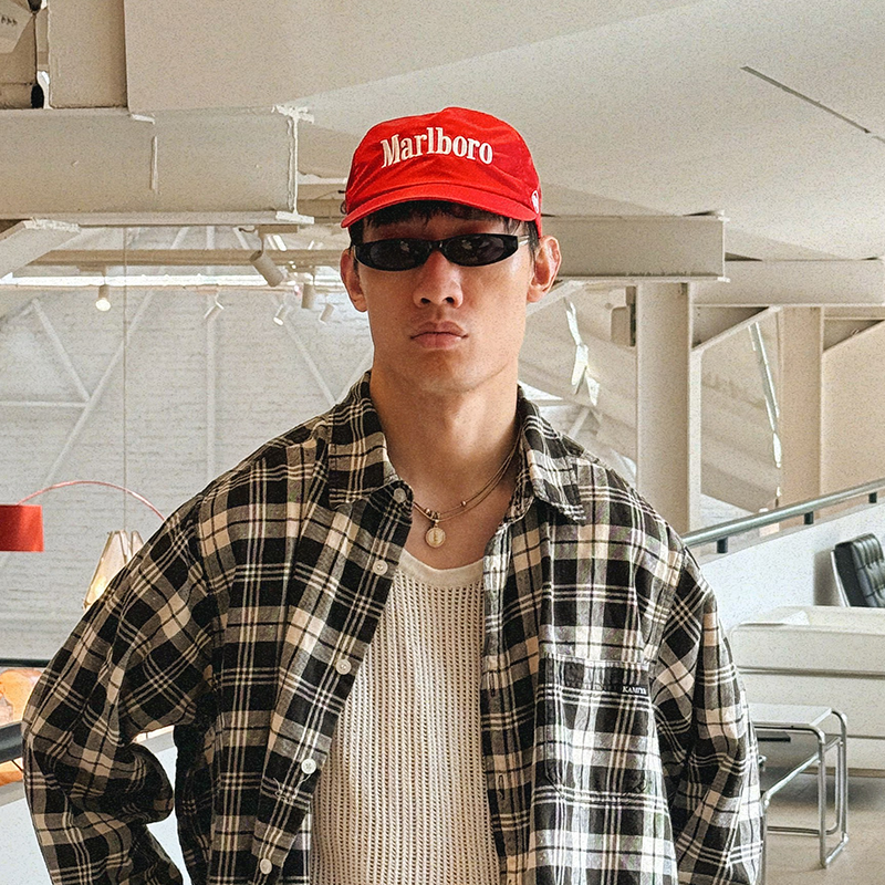 oarism万宝路缎面货车帽