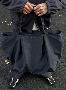oarsim 26SS 金属光泽托特包单肩包复古手提大容量廓形寇克船长
