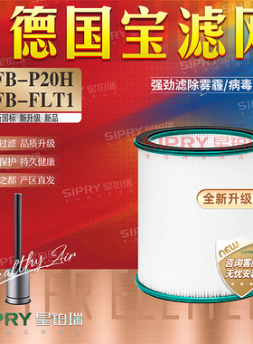 适配German Pool德国宝EFB-P20H/FLT1空气清新机滤网净化风扇滤芯