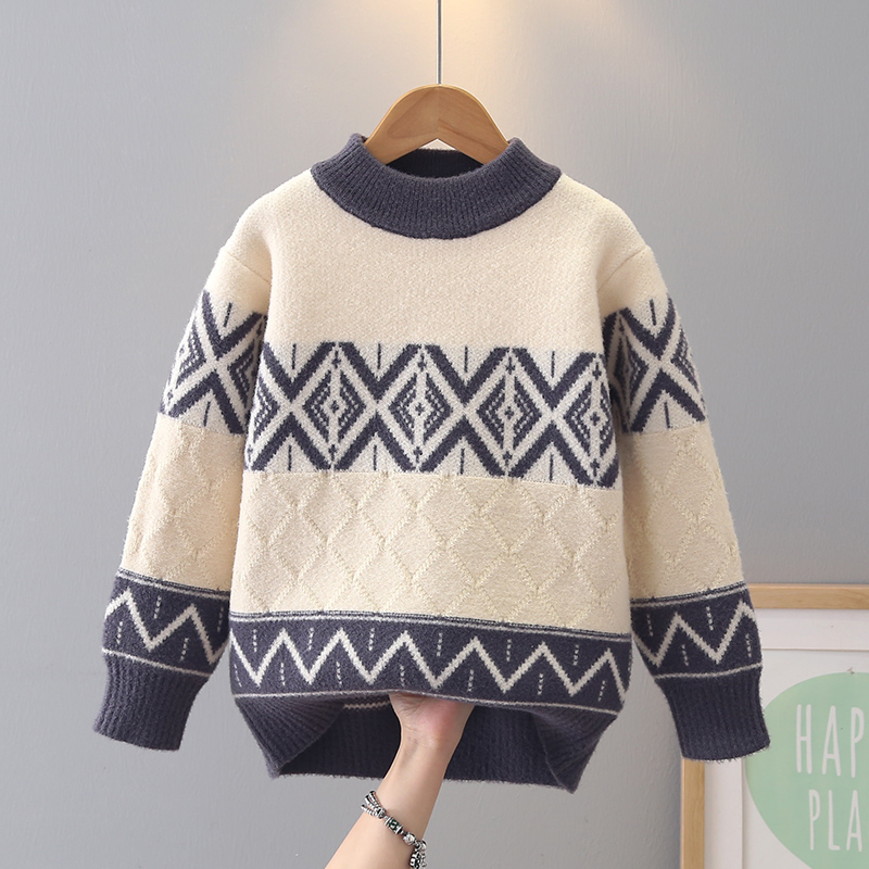 男童毛衣时尚洋气秋冬新款针织衫