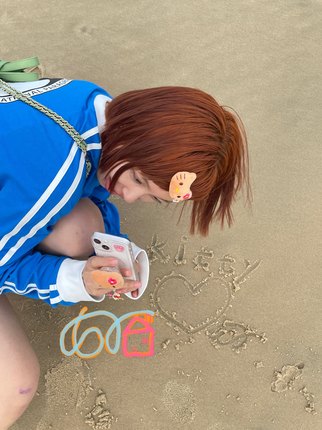 好好好！纯手工黑皮度假hello kitty卡哇伊碎发夹刘海夹发夹